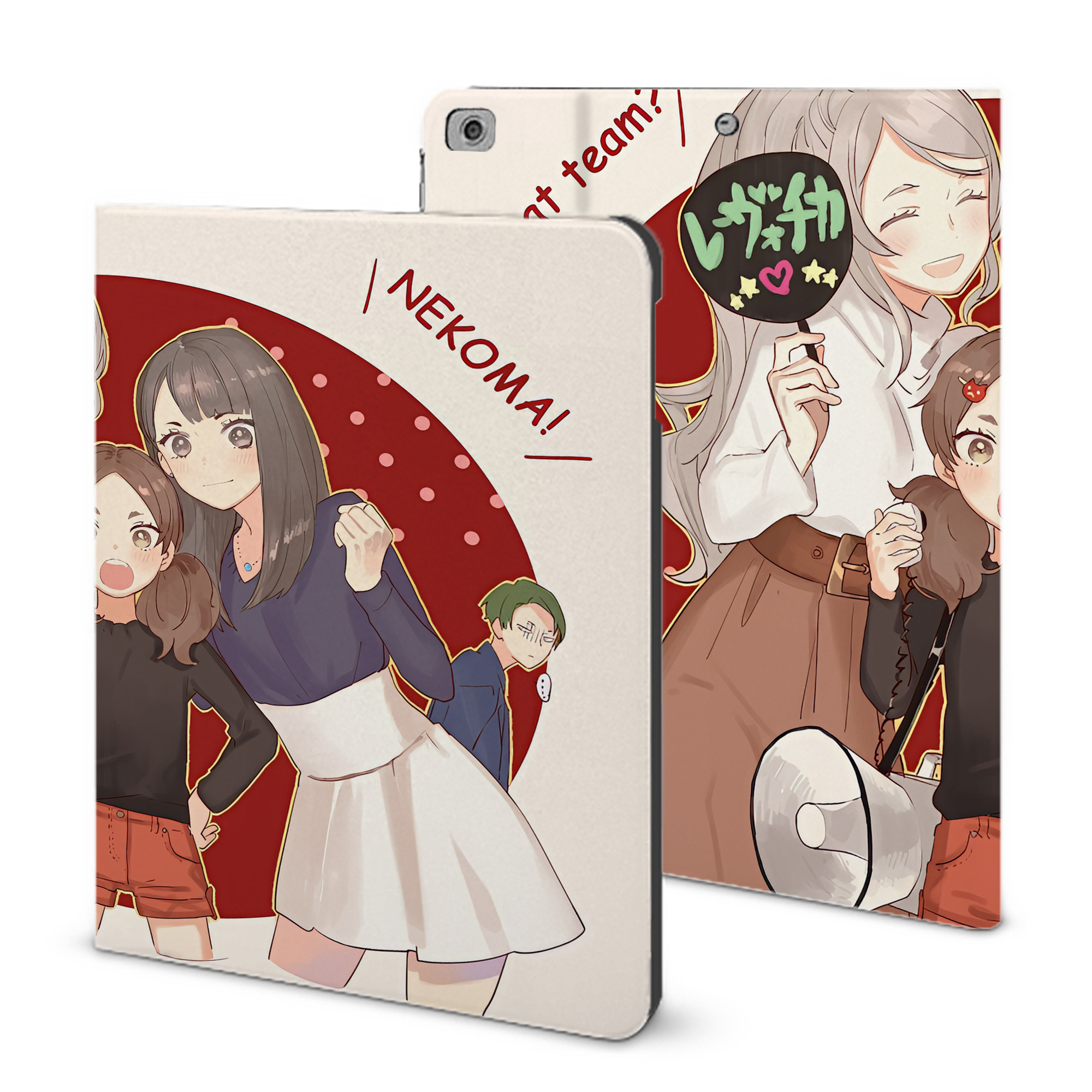 （画像用） ハイキュー!! Haikyu!! IPad ケース ブック型 PUレザー TPU 耐衝撃 軽量 薄型 ペン収納なし 全面保護 IPad 各モデル対応